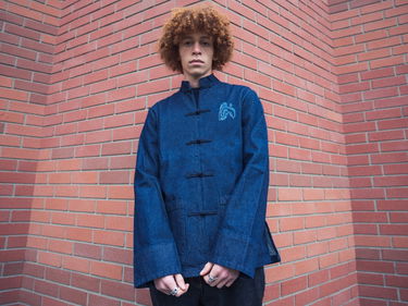 Bunda BAPE Indigo Tiger Shark China Jacket Navy | 001LJG201013X, 3