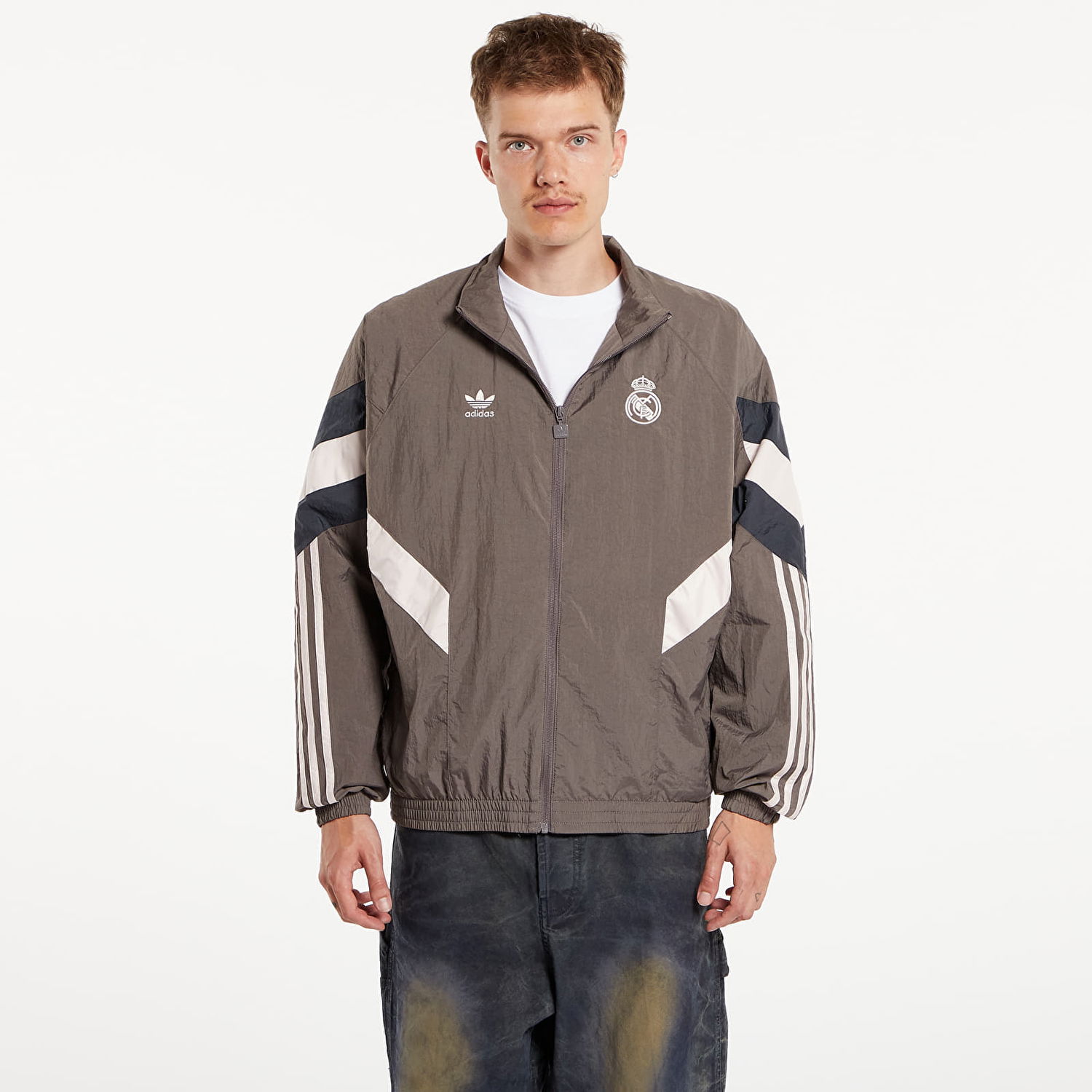 Vetrovka adidas Originals Real Madrid Originals Track Top Charcoal/ Dark Grey Šedá | JI9479, 0