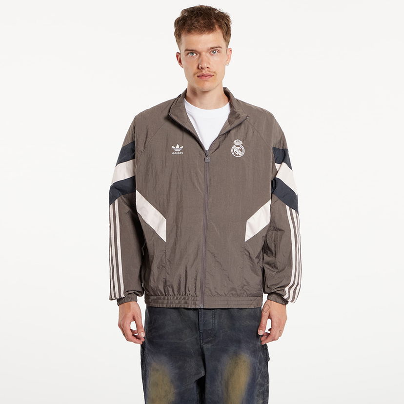 Vetrovka adidas Originals Real Madrid Originals Track Top Charcoal/ Dark Grey Šedá | JI9479