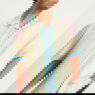 Košeľa Casablanca For The Love Of Dance Pastel Gradient Wave Cuban Collar Shirt Rôznofarebný | M-SP26-SH-003-03, 5