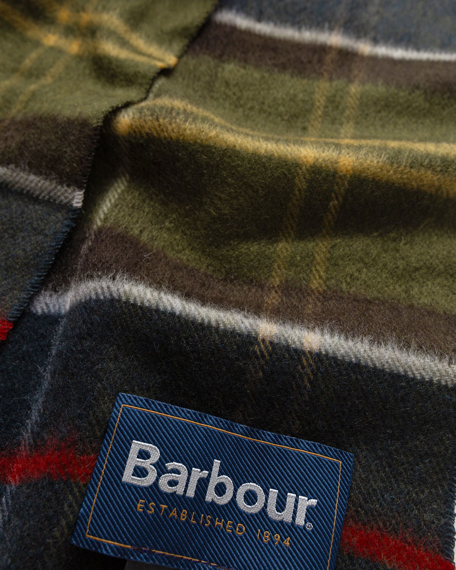 Šál Barbour Yaxley Tar Scarve Zelené | USC0324TN11, 1
