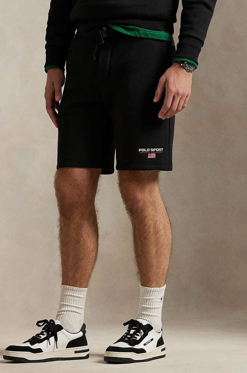 Šortky Polo by Ralph Lauren Sport Logo Fleece Shorts Čierna | 710949917, 1