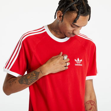 Tričko adidas Originals 3 Stripe Tee Červená | IA4852, 1