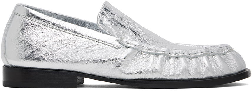 Oblečenie Dries Van Noten Dries Van Noten Leather Loafers Metalická | WS242-1277-207, 0