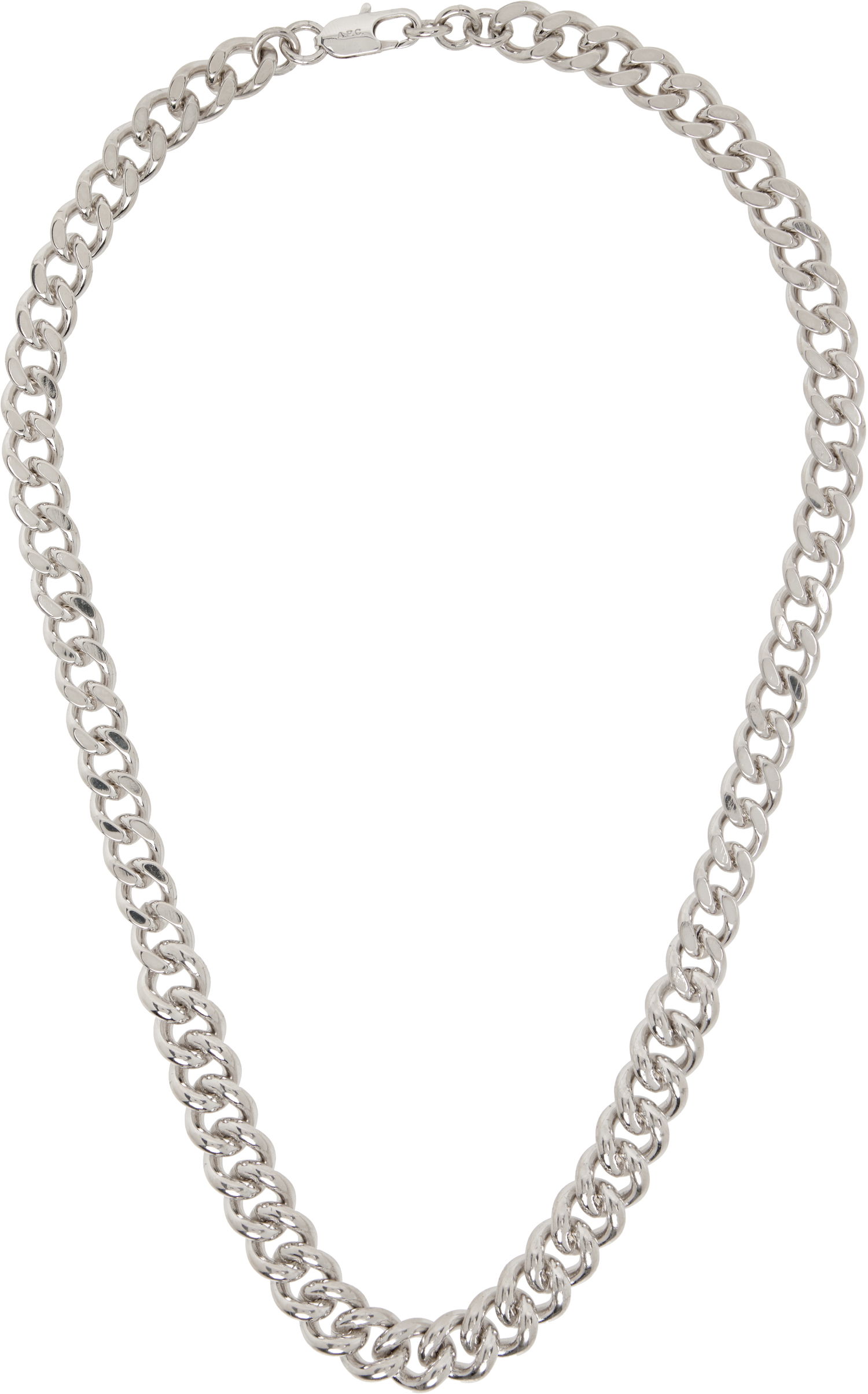 Náhrdelník A.P.C. A.P.C. Silver-Tone Maxi Chain Necklace Metalická | MEAEC-M70901, 0