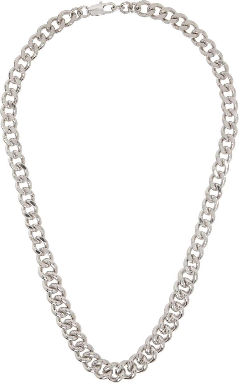 Náhrdelník A.P.C. A.P.C. Silver-Tone Maxi Chain Necklace Metalická | MEAEC-M70901