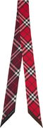 Burberry Skinny Contrast Check Silk Scarf