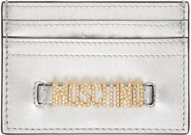 Peňaženka Moschino Lettering Logo Foiled Card Holder Metalická | 8131 8011 A1600, 0