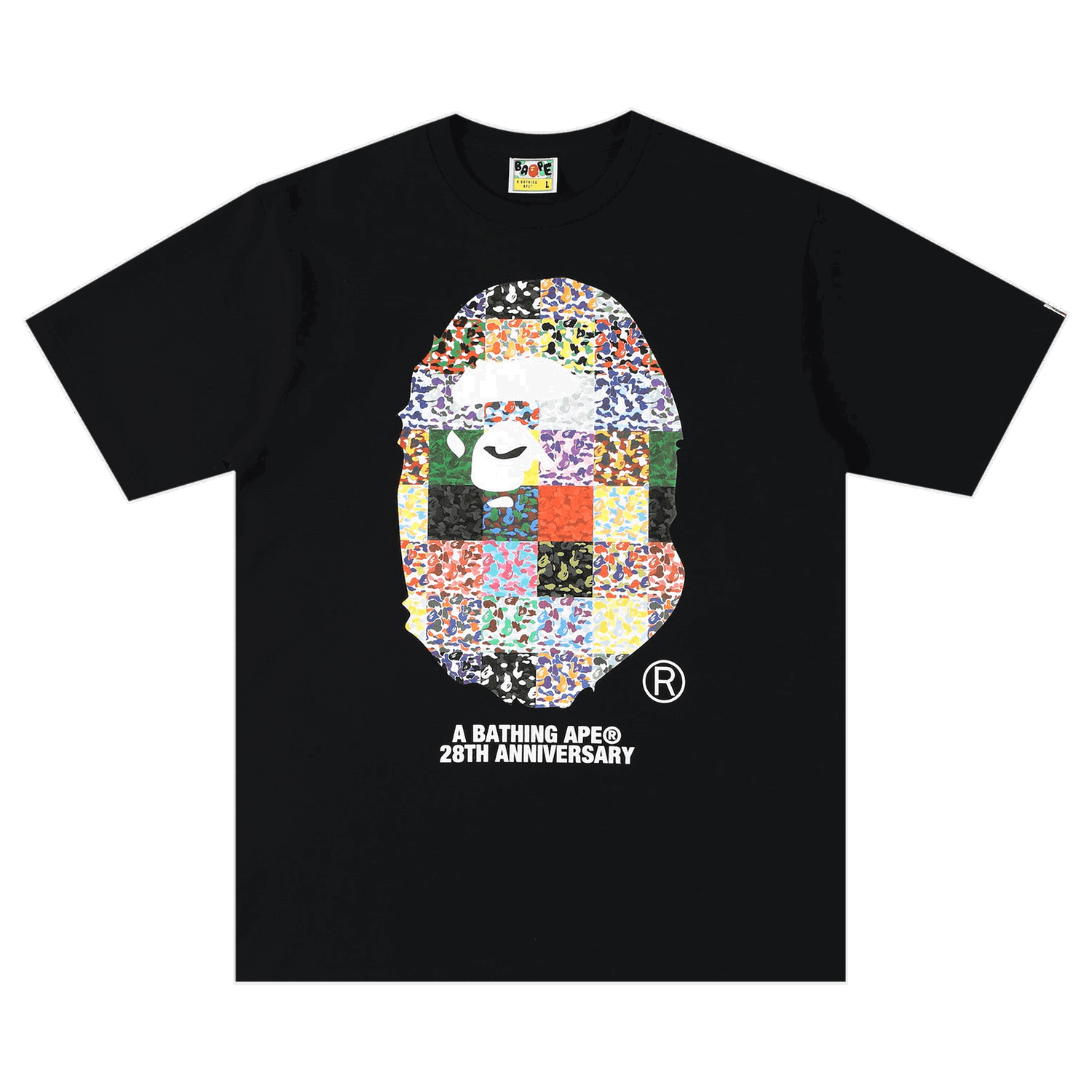Tričko BAPE 28th Anniversary Ape Head Tee Čierna | 1H20 110 026 BLACK, 0
