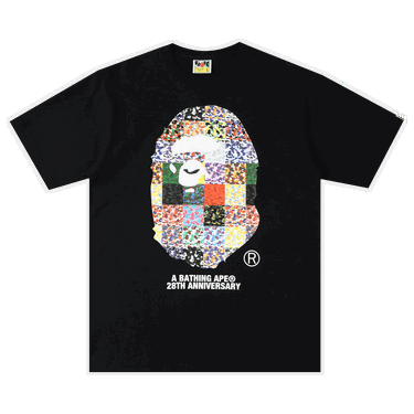 Tričko BAPE 28th Anniversary Ape Head Tee Čierna | 1H20 110 026 BLACK, 0