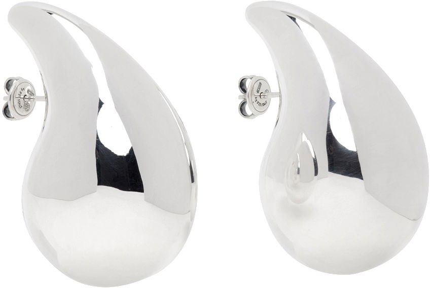 Náušnice Bottega Veneta Large Drop Earrings Metalická | 720038 V5070, 1