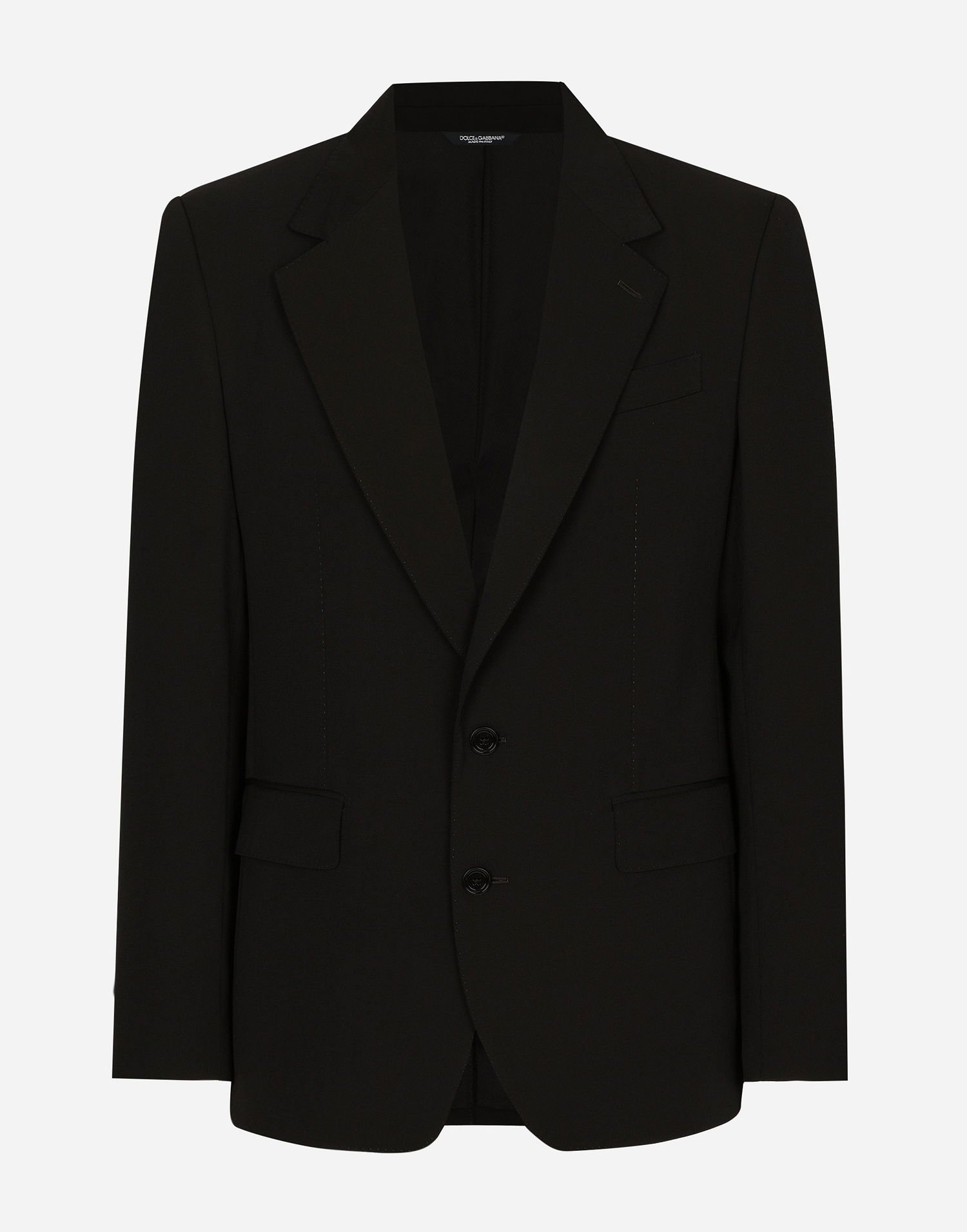 Bunda Dolce & Gabbana Wool Twill Single-breasted Blazer Čierna | G2UK7TFUBBQN0000, 0