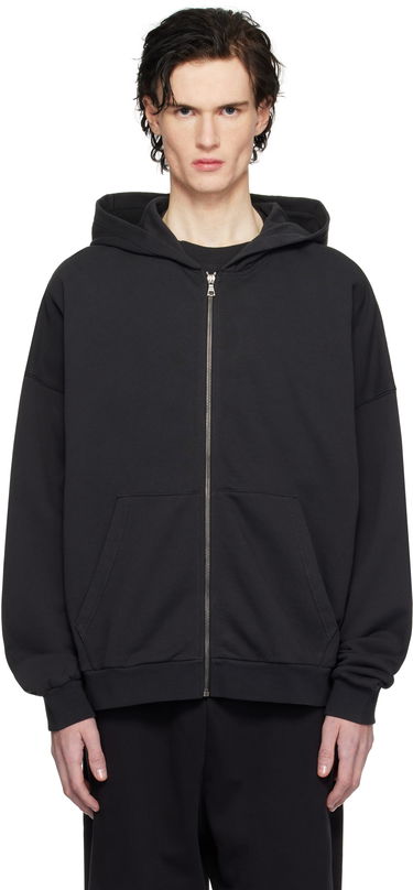 Mikina Palm Angels Logo Zip Hoodie Čierna | PMBE016S25FLE0031003, 0
