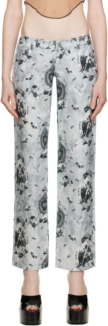 Džínsy Miaou Miaou Atlas Print Jeans Šedá | 1023SCPAR, 0