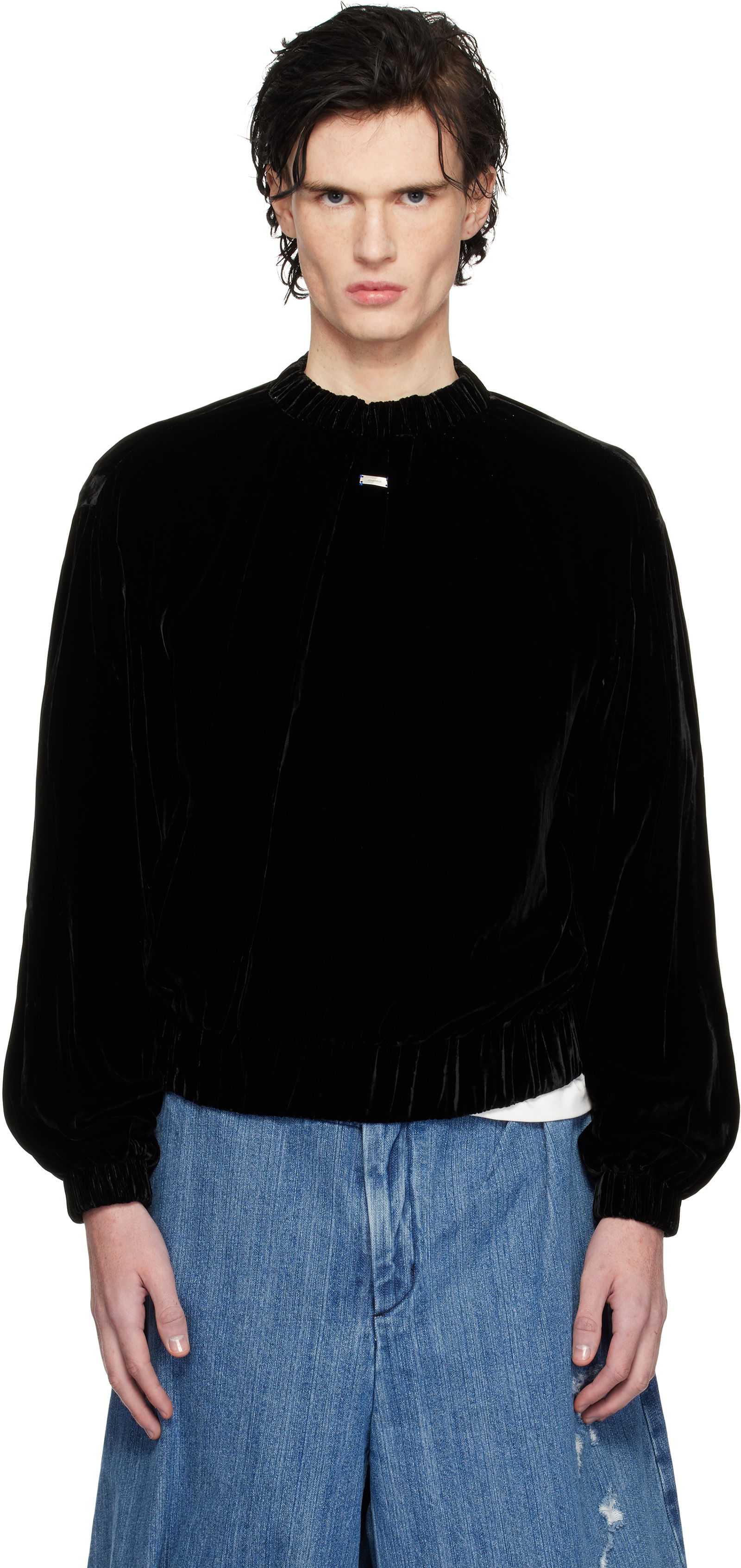 Velvet Relaxed Fit Sweatshirt