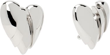 Náušnice Amina Muaddi Muaddi Heartbreaker Earrings Metalická | HEARTBREAKER EARRING, 2