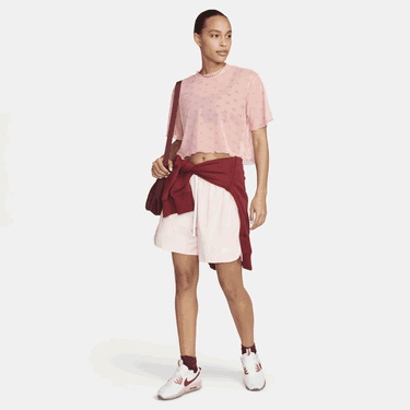Crop Top Nike Air Printed Mesh Crop Top Ružová | DV8245-611, 1