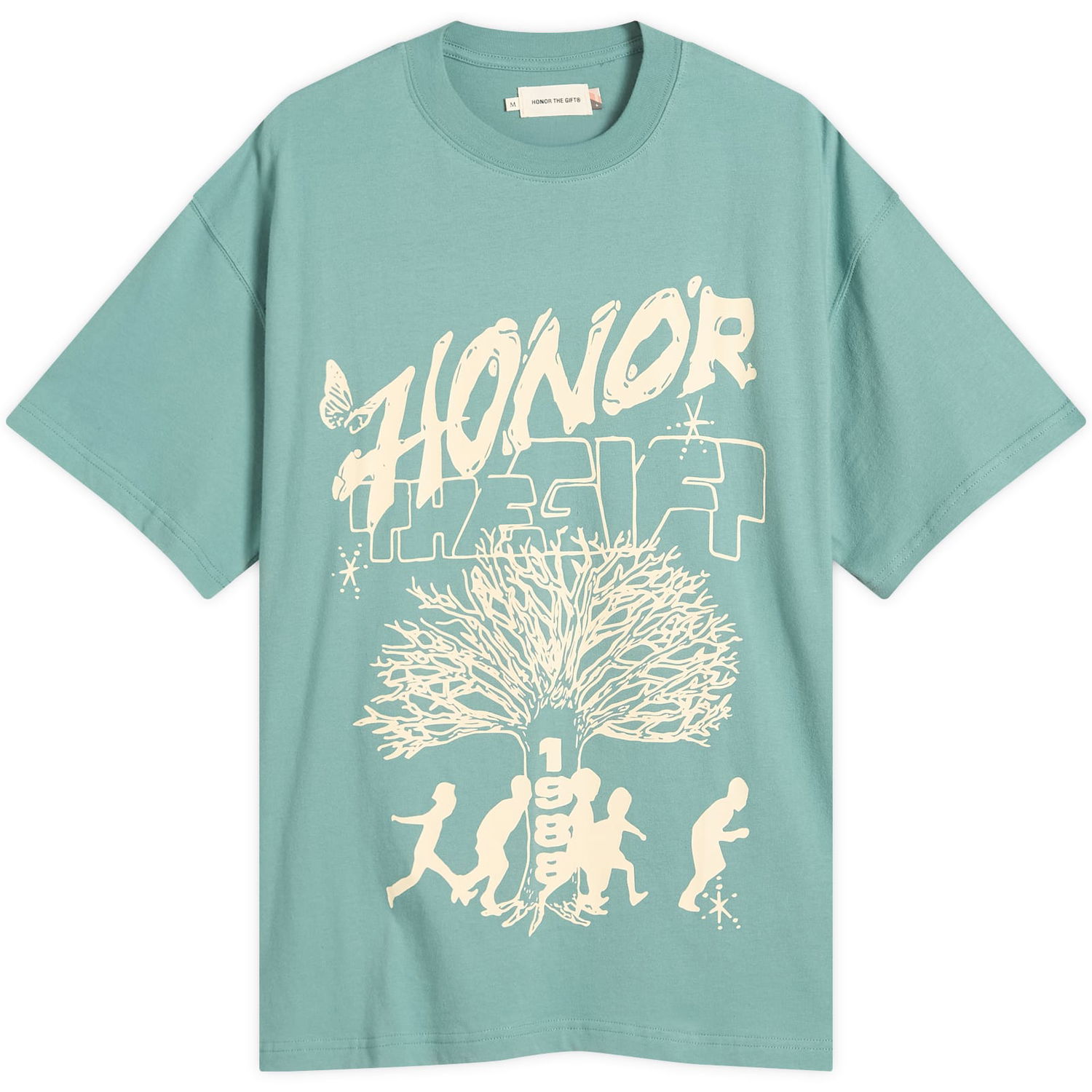 Tričko Honor The Gift Family Tree Graphic Tee Tyrkysová | HTG250244-GRN, 0