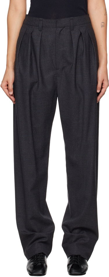 Nohavice LEMAIRE Pleated Tailored Trousers Navy | PA1093 LF1280, 0