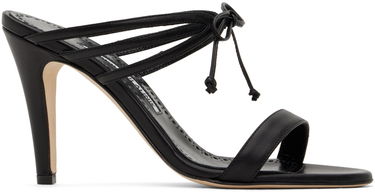 Doplnky Manolo Blahnik Manolo Blahnik Bomasan Tie Heeled Sandals Čierna | 423-1653, 0