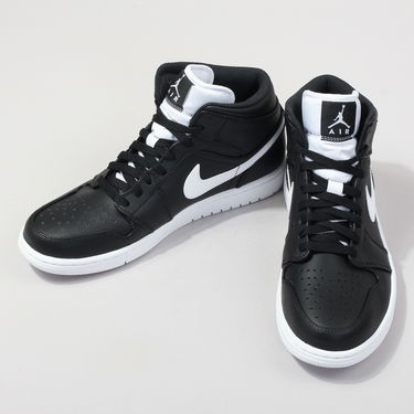 Tenisky a topánky Jordan Air Jordan 1 Retro Mid "Black White" Čierna | 554724-038, 2