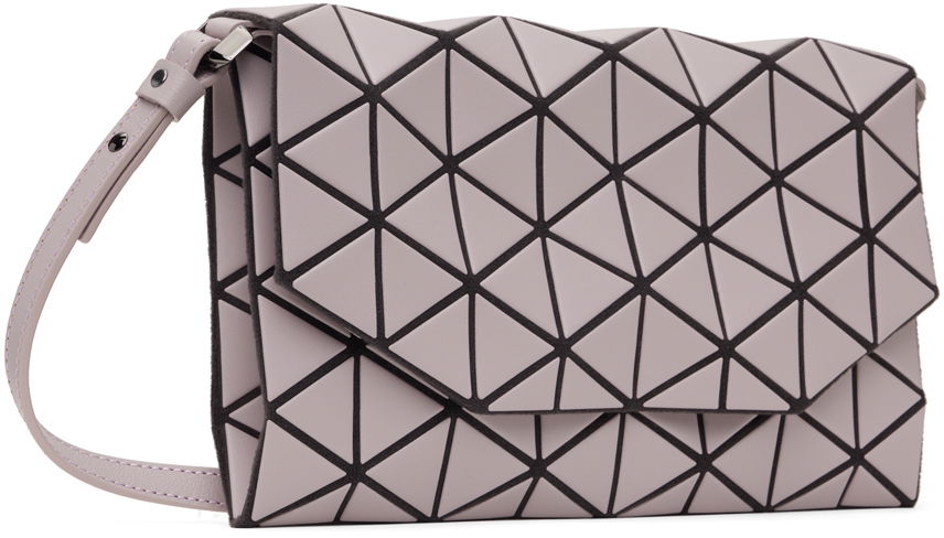 Geometric Patterned Matte Shoulder Bag