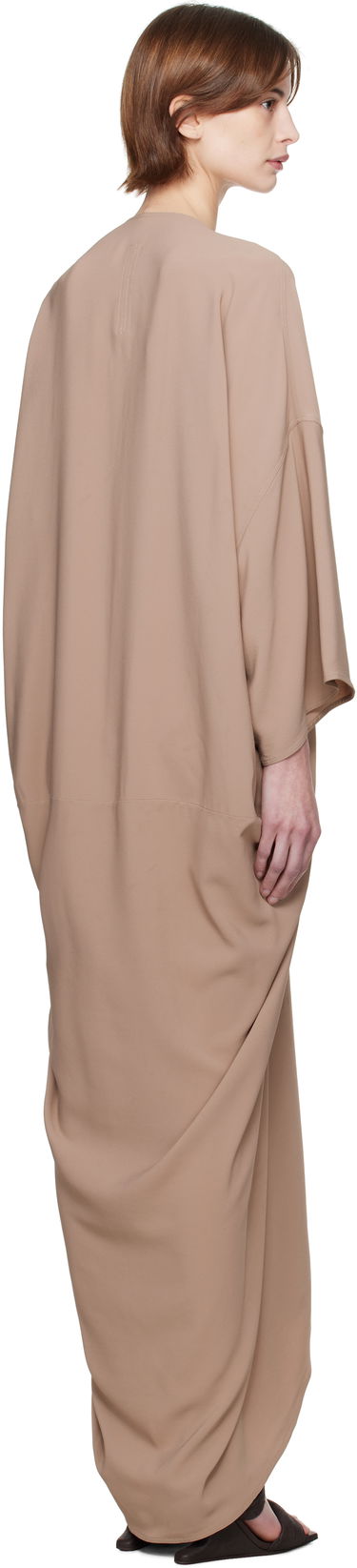 Šaty Rick Owens Rick Owens Tommykite Maxi Dress Hnedá | RP01E7507 CC, 2