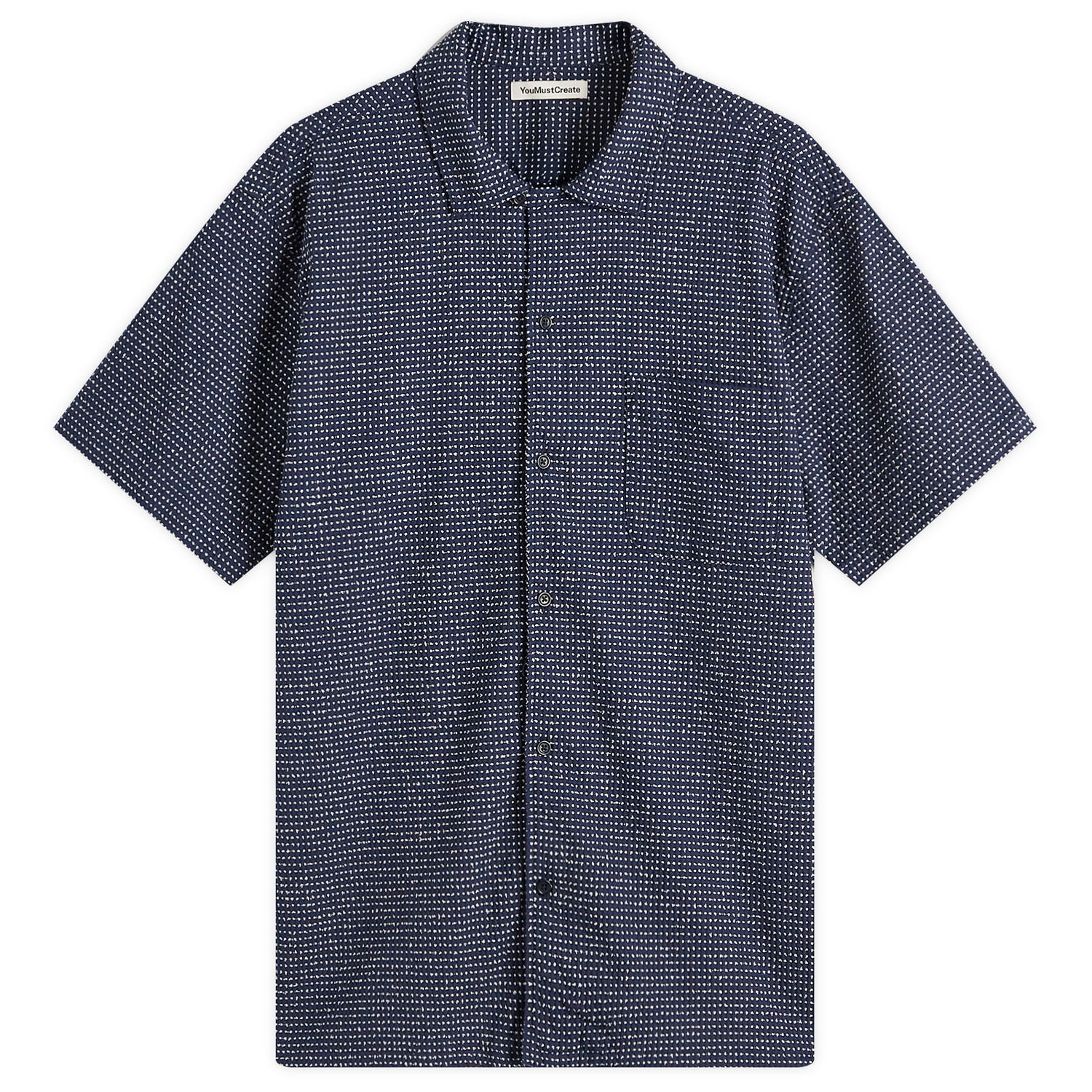 Košeľa YMC YMC Rib Stitch Malick Vacation Shirt, Size Large Navy | P2YAW-40, 1