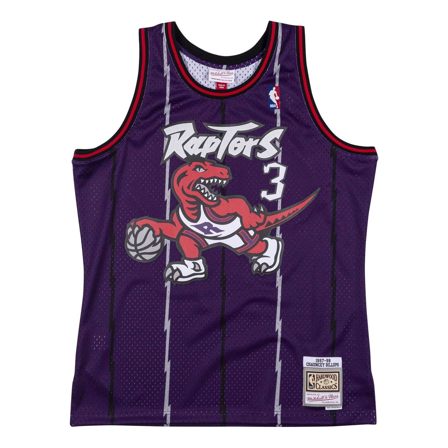Dres Mitchell & Ness NBA Toronto Raptors 1997-98 Swingman Jersey 'Chauncey Billups 3' Fialová | SMJYLG19077-TRAPURP97CBI, 0