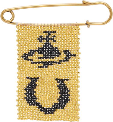 Spona Vivienne Westwood Vivienne Westwood Beaded Charm Brooch Žltá | 8203012NU-PT000U-, 0