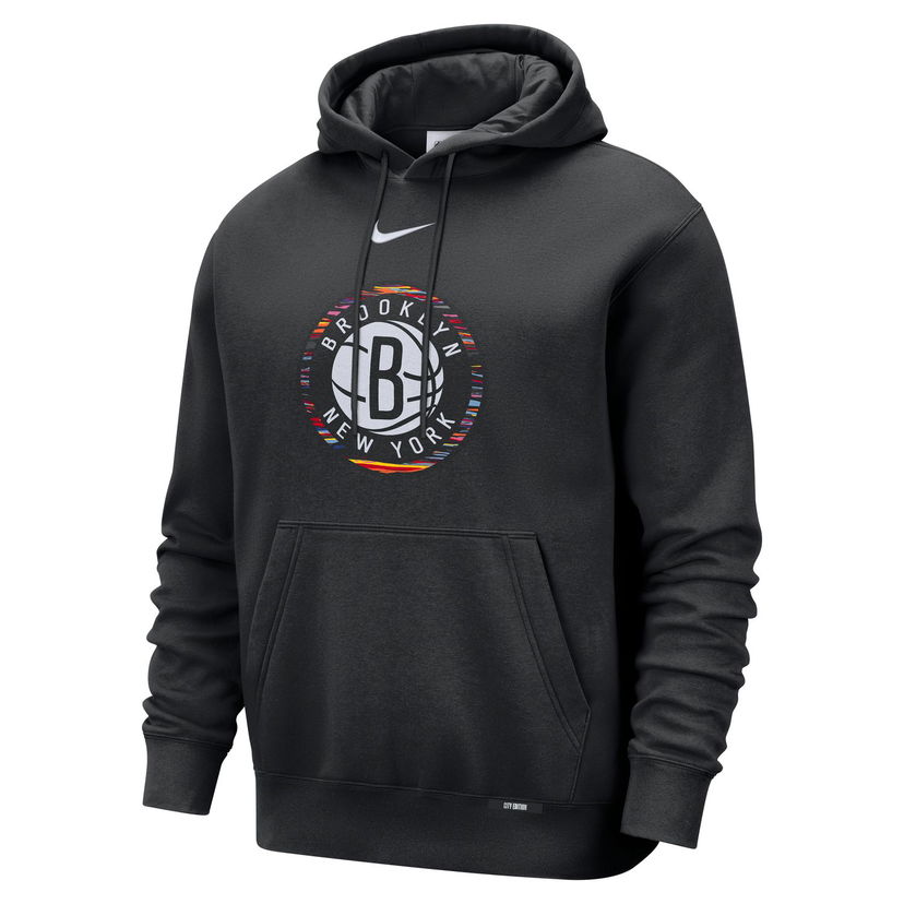 Mikina Nike Brooklyn Nets City Edition Club Hoodie Čierna | HQ5503-010