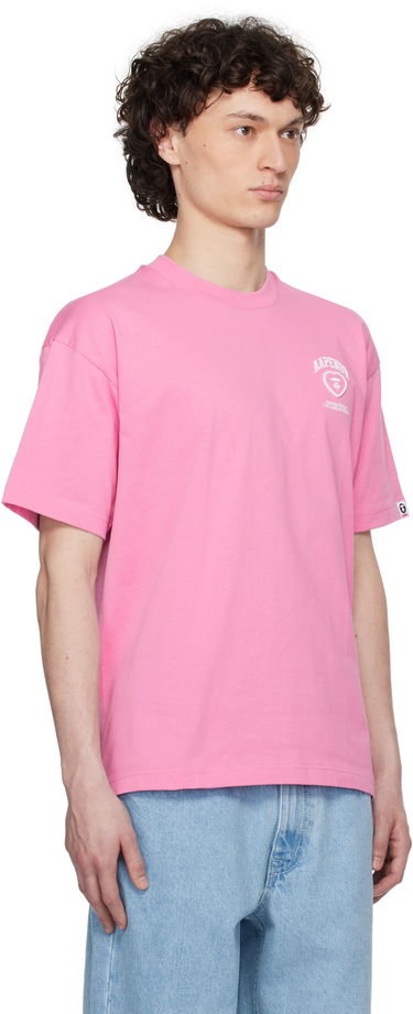Tričko AAPE by A Bathing Ape AAPE by A Bathing Ape 'AAPE Now' Moonface Heart Logo T-Shirt Ružová | AAPTEM1600XXNPKX, 1