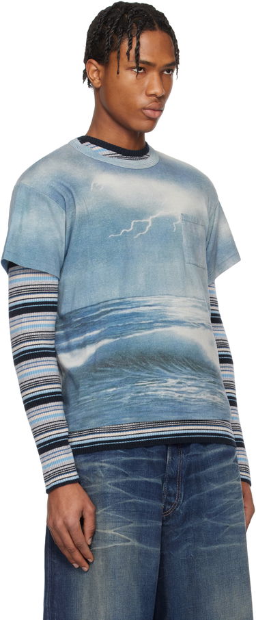 Tričko ERL ERL Storm Graphic T-Shirt Modrá | ERL10T002, 1