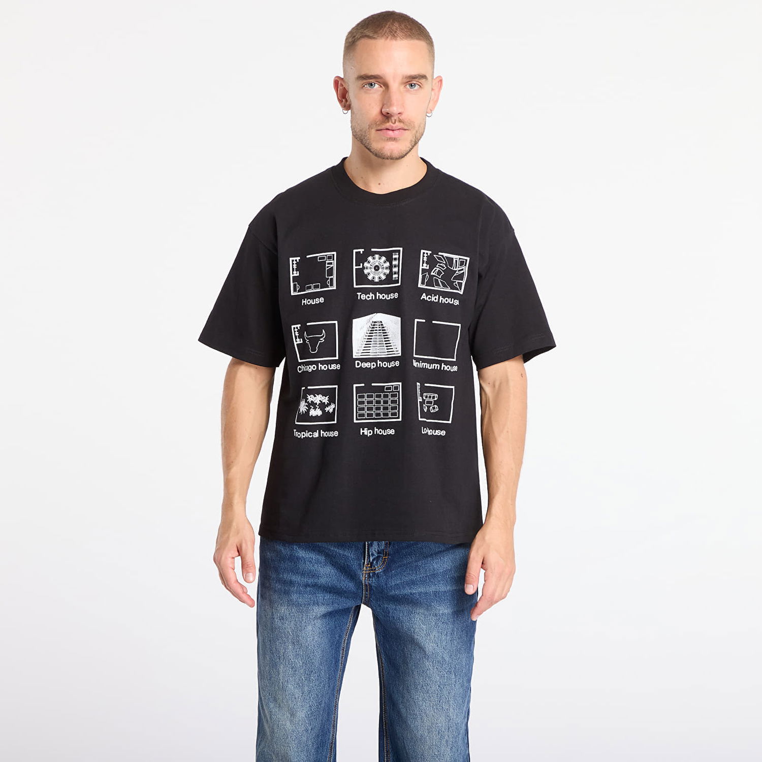 Tričko Pleasures House Blend T-Shirt Čierna | P25F075-BLACK, 0