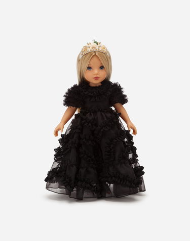 Flexstyle Dolce & Gabbana Doll with Multilayer Organza Dress Čierna | LCJA20G7VAYS9000, 0