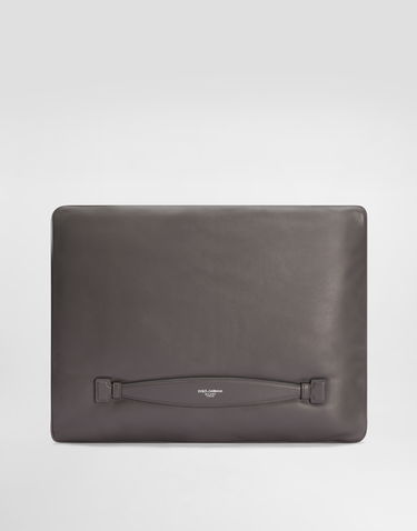 Batohy a tašky Dolce & Gabbana Dolce & Gabbana Nappa Leather Pouch Šedá | BM3049AF98480730, 3