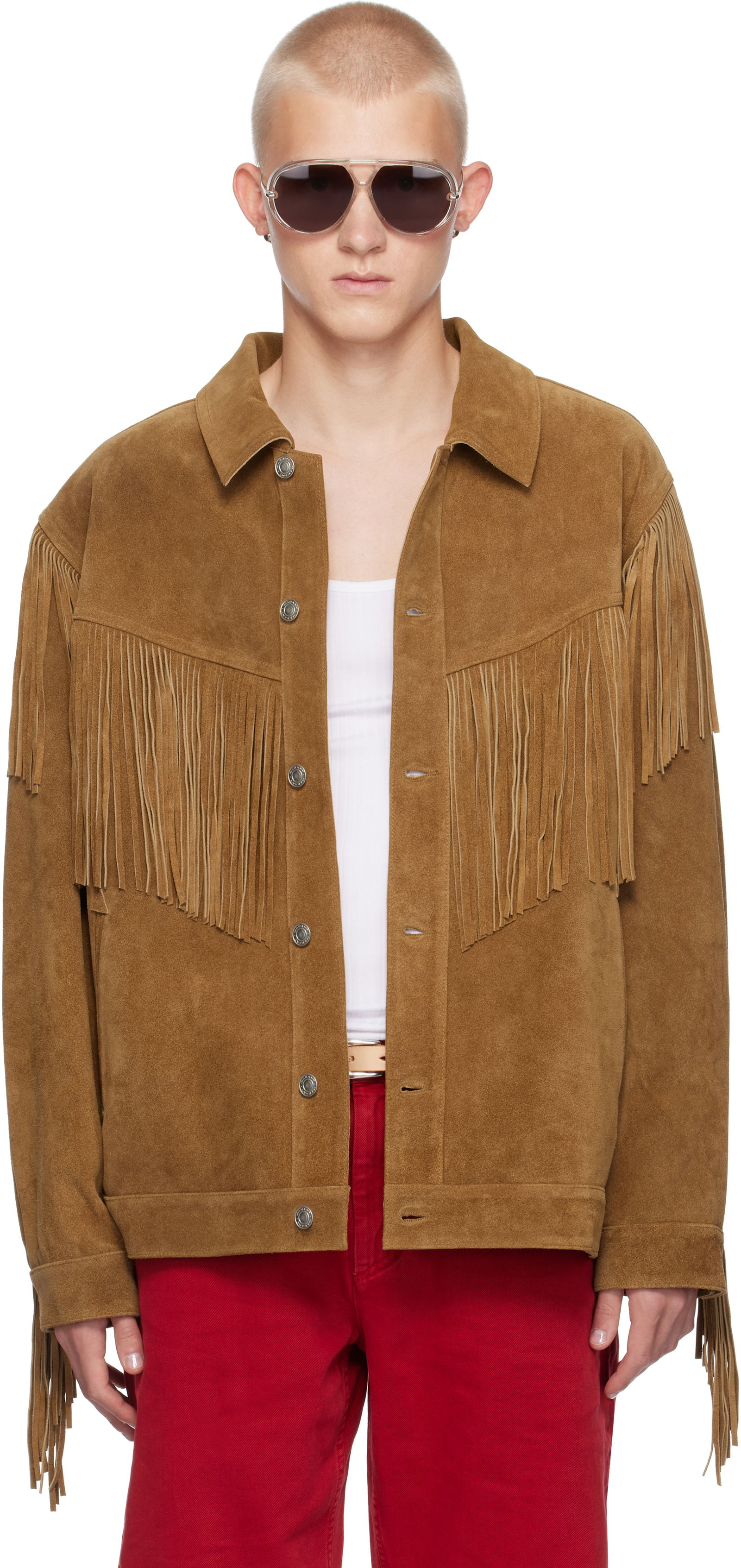 Suede Fringe Jacket