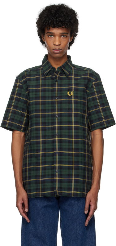 Košeľa Fred Perry Fred Perry Tartan Oxford Shirt Zelené | M9627, 0