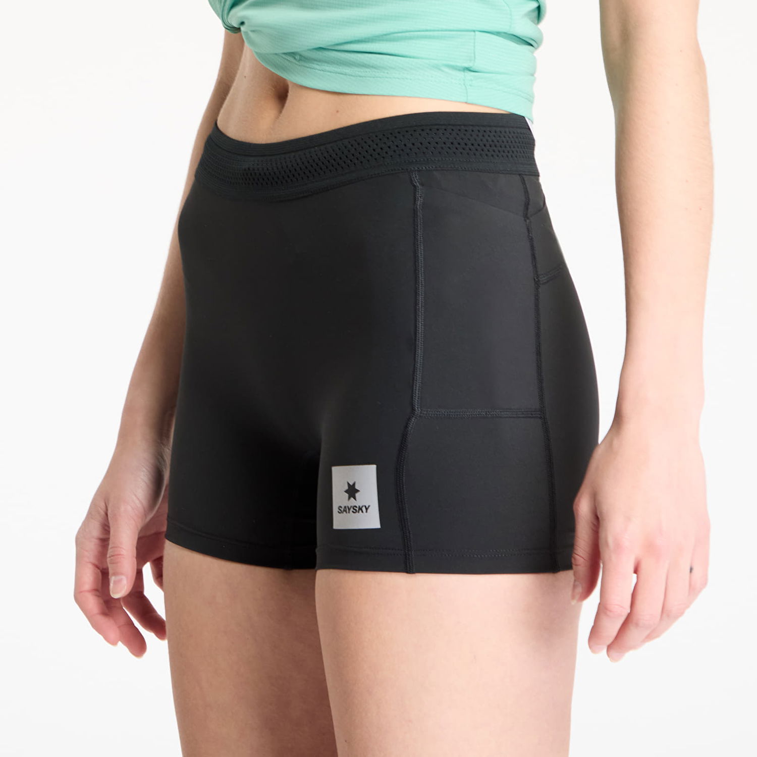 Šortky Saysky SAYSKY Flow+ Race Short Tights 4" Čierna | XWRST62C901, 1
