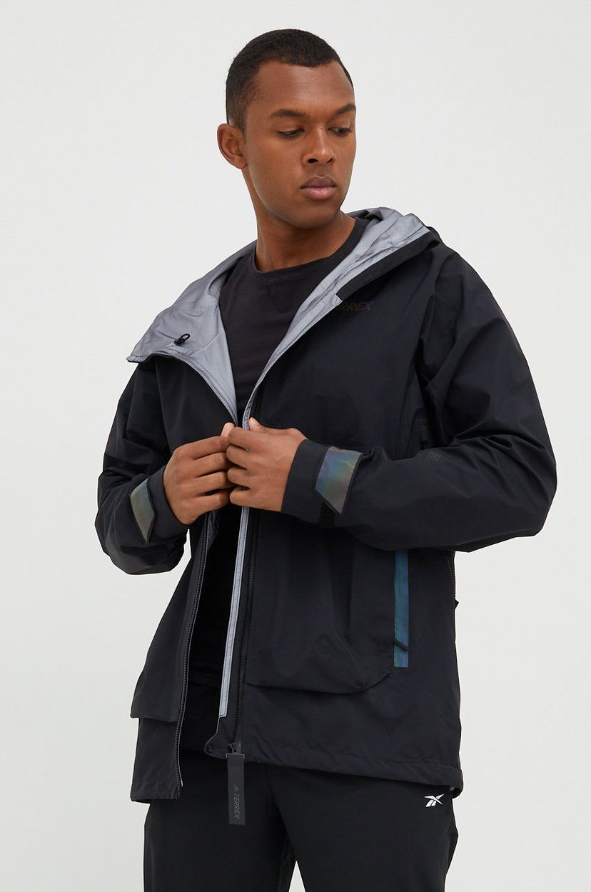 Vetrovka adidas Performance TERREX Transitional Jacket Čierna | GM4817