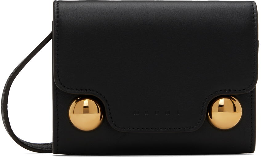 Peňaženka Marni Black Coin Holder Wallet Čierna | PFMO0113U0 P6948, 0