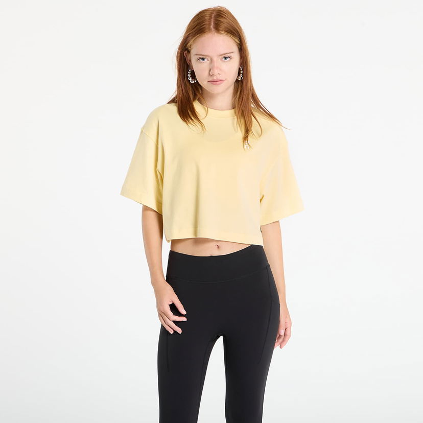 Crop Top On Running Women's Boxy Cropped T-Shirt Žltá | 1WF11123537