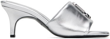 Šaty Marc Jacobs Marc Jacobs 'The Leather J Marc' Heeled Sandals Metalická | 2S4FSA001F04, 0