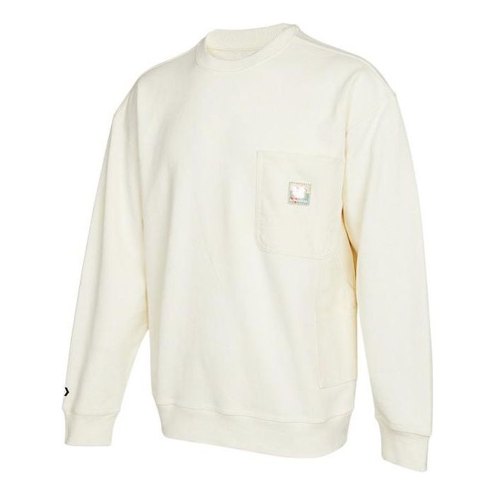 Sveter Converse Converse Crew Sweatshirt Biela | 10024165-A01