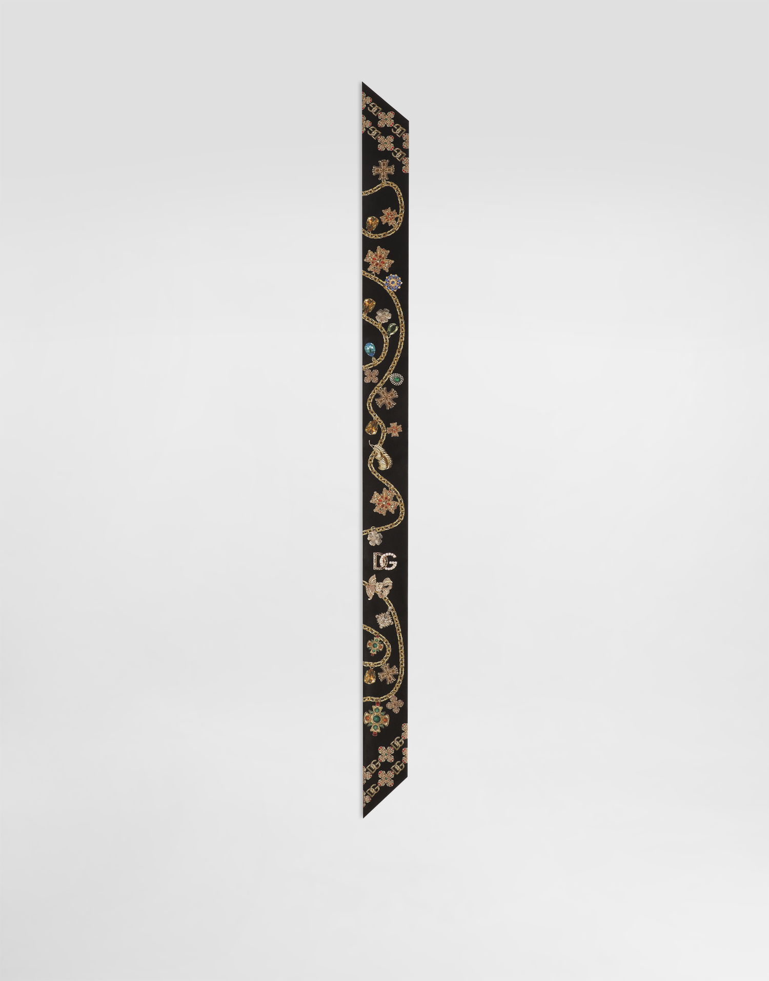 Šál Dolce & Gabbana Dolce & Gabbana Silk Twill Bandeau Čierna | FS215AGDDAWHN5SB, 0