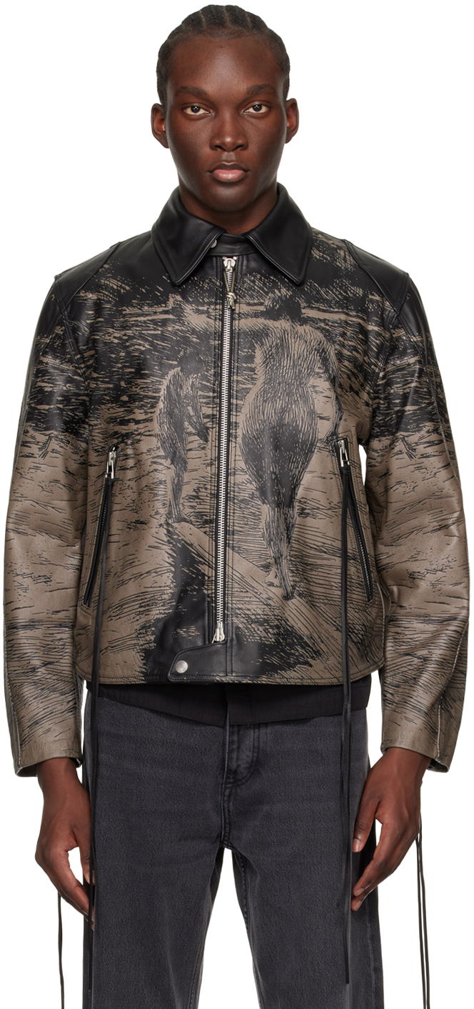 EYTYS Dixon Printed Leather Jacket