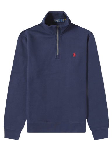 Sveter Polo by Ralph Lauren Vintage Fleece Quarter Zip Sweat Cruise Navy Navy | 710849720003