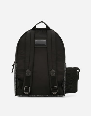 Batoh Dolce & Gabbana Dolce & Gabbana Nylon Backpack With Logo Jacquard Čierna | EM0125AA9808B969, 3