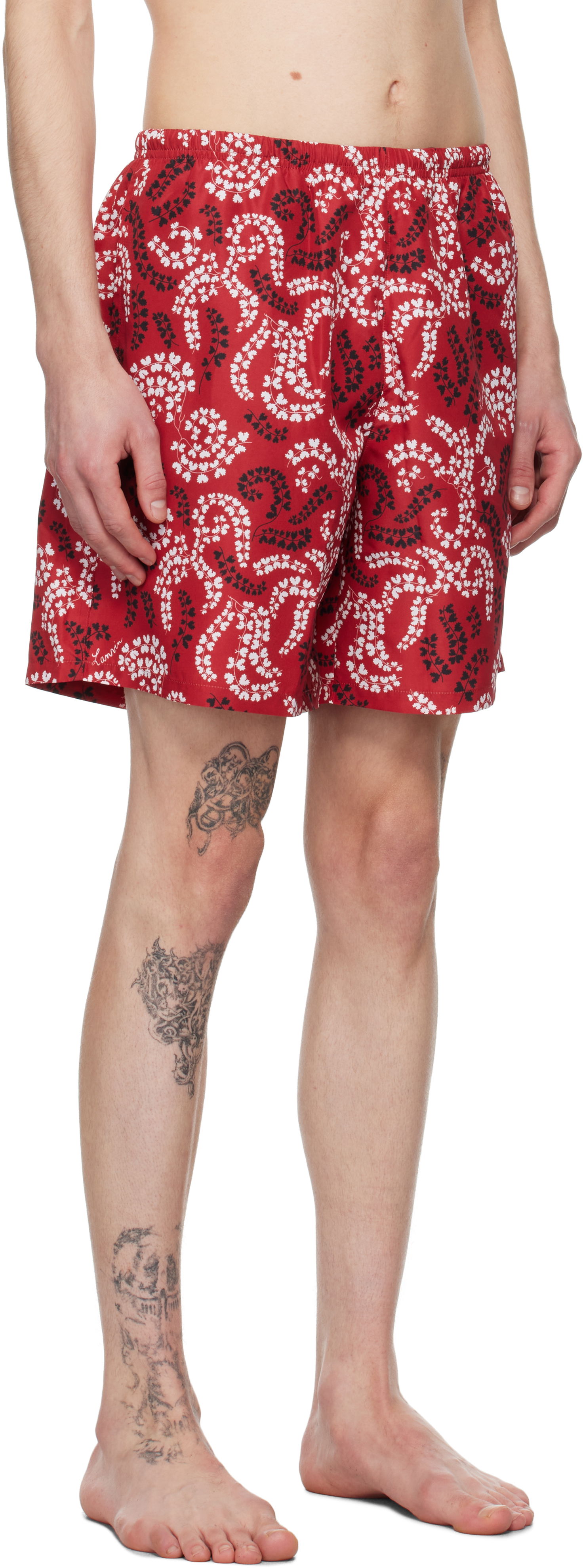 Boxerky LANVIN Lanvin Printed Swim Shorts Červená | RM-SW0003-S003-P25, 1