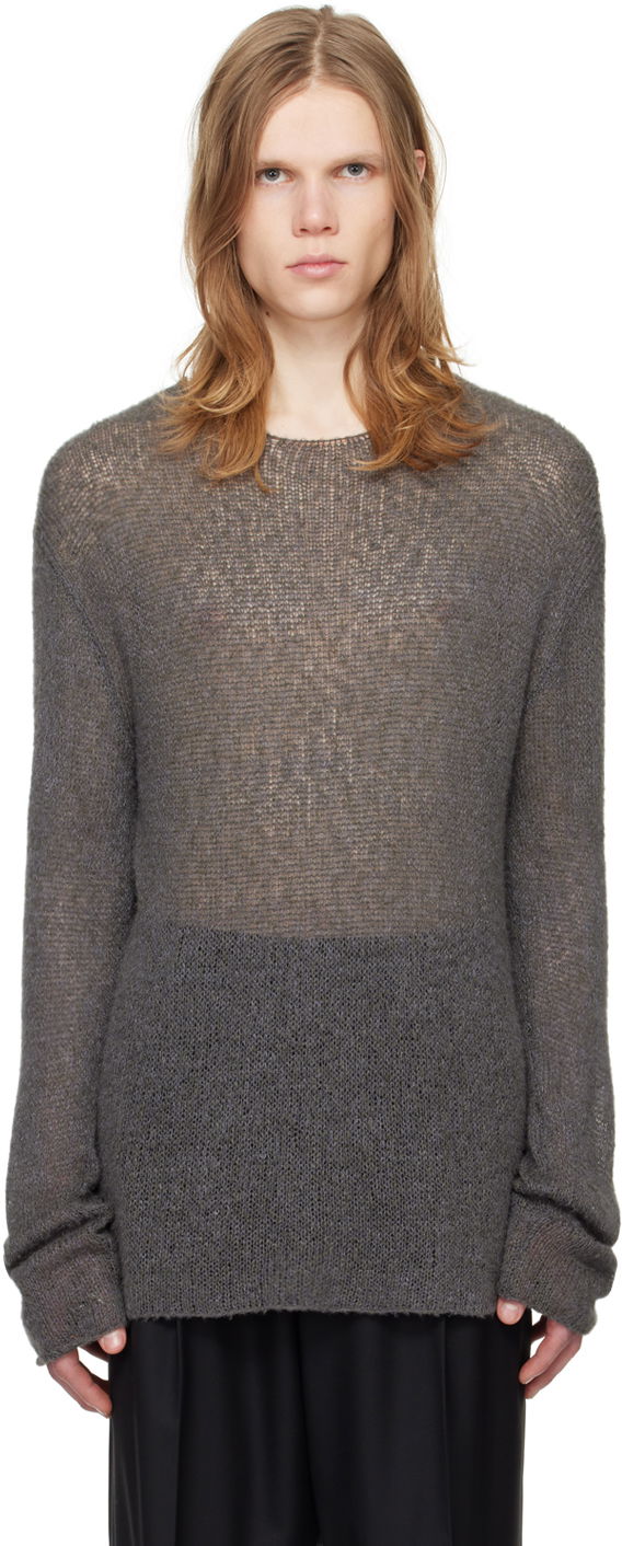 Sveter The Row Knit Sweater Šedá | 663-Y857